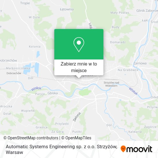 Mapa Automatic Systems Engineering sp. z o.o. Strzyżów