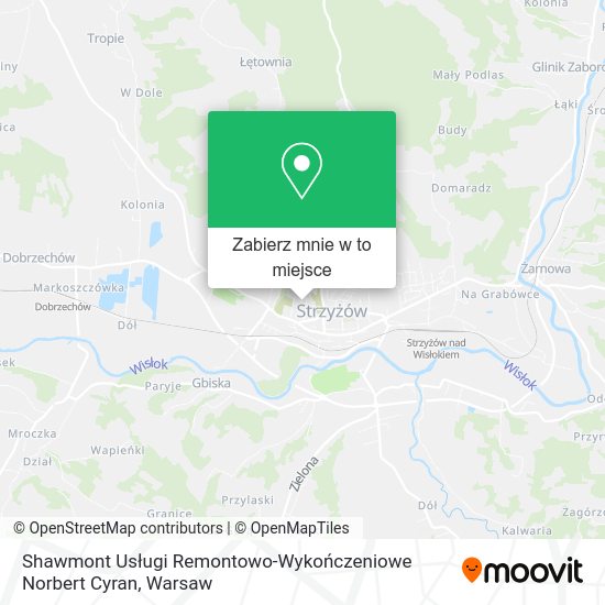 Mapa Shawmont Usługi Remontowo-Wykończeniowe Norbert Cyran