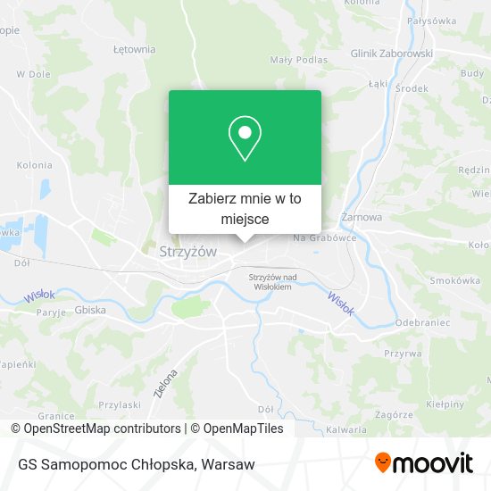 Mapa GS Samopomoc Chłopska