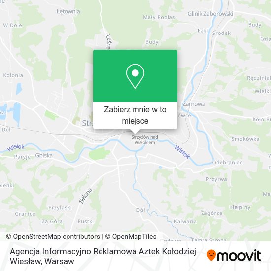 Mapa Agencja Informacyjno Reklamowa Aztek Kołodziej Wiesław