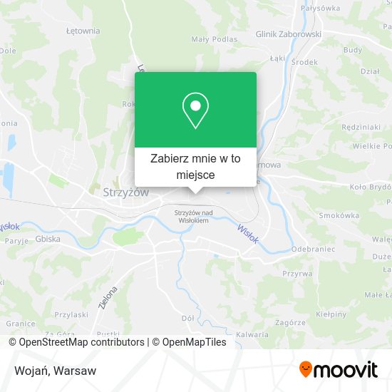 Mapa Wojań