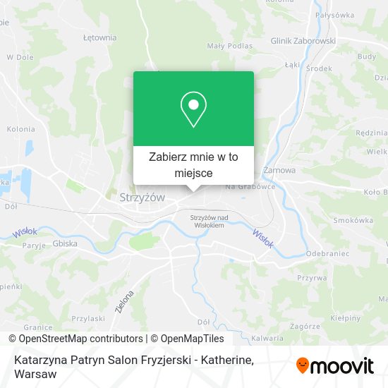 Mapa Katarzyna Patryn Salon Fryzjerski - Katherine