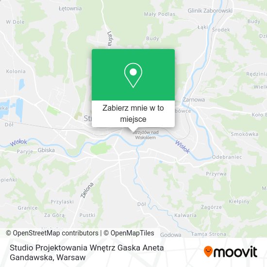 Mapa Studio Projektowania Wnętrz Gaska Aneta Gandawska