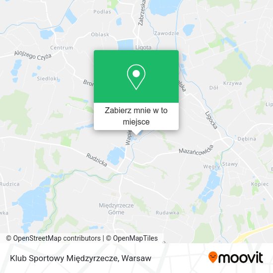 Mapa Klub Sportowy Międzyrzecze