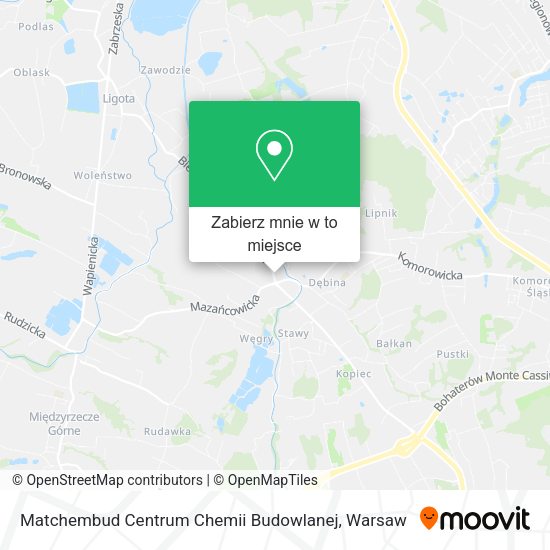 Mapa Matchembud Centrum Chemii Budowlanej