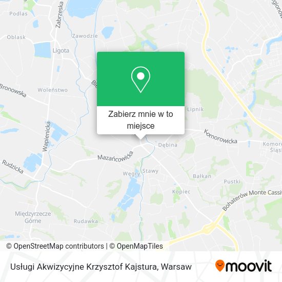 Mapa Usługi Akwizycyjne Krzysztof Kajstura