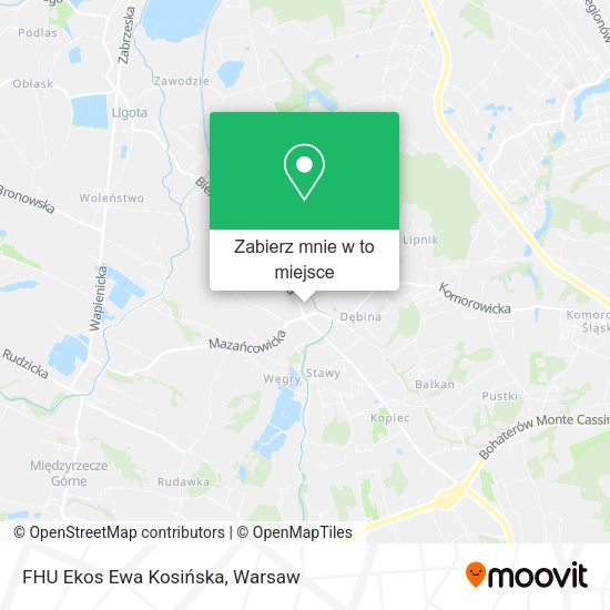 Mapa FHU Ekos Ewa Kosińska