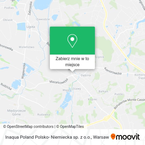 Mapa Inaqua Poland Polsko- Niemiecka sp. z o.o.