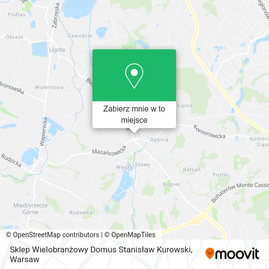 Mapa Sklep Wielobranżowy Domus Stanisław Kurowski