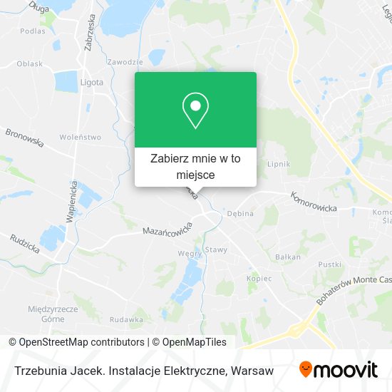 Mapa Trzebunia Jacek. Instalacje Elektryczne