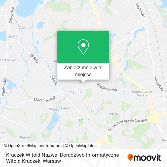 Mapa Kruczek Witold Nazwa: Doradztwo Informatyczne Witold Kruczek