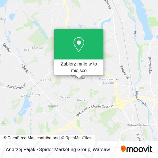 Mapa Andrzej Pająk - Spider Marketing Group