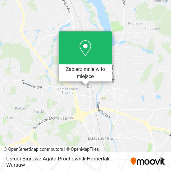 Mapa Usługi Biurowe Agata Prochownik-Hamerlak