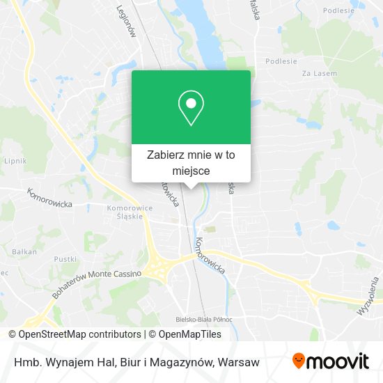 Mapa Hmb. Wynajem Hal, Biur i Magazynów