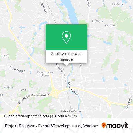 Mapa Projekt Efektywny Events&Travel sp. z o.o.