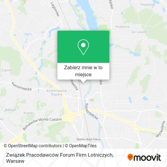 Mapa Związek Pracodawców Forum Firm Lotniczych