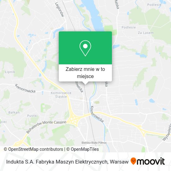 Mapa Indukta S.A. Fabryka Maszyn Elektrycznych