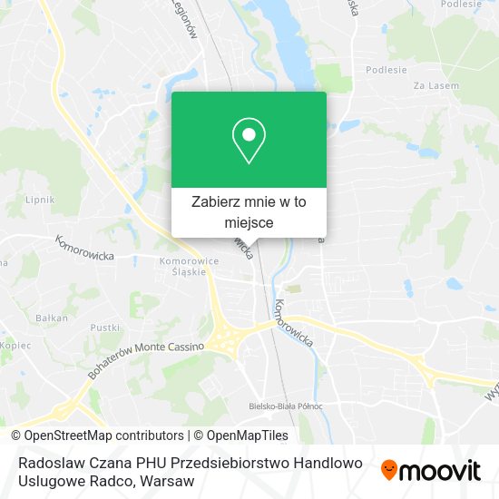 Mapa Radoslaw Czana PHU Przedsiebiorstwo Handlowo Uslugowe Radco