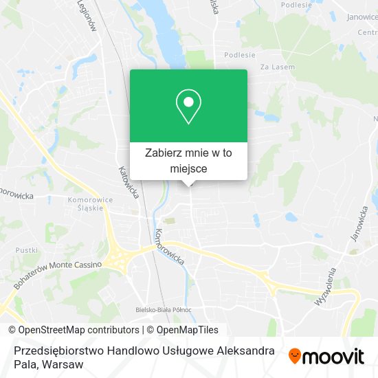 Mapa Przedsiębiorstwo Handlowo Usługowe Aleksandra Pala