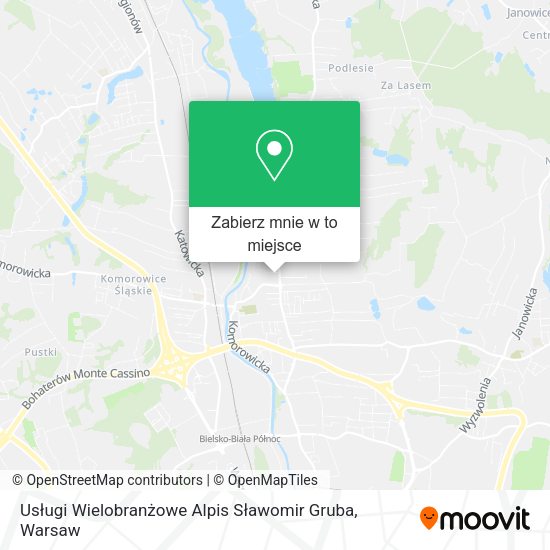 Mapa Usługi Wielobranżowe Alpis Sławomir Gruba