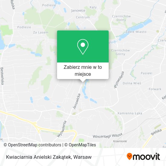 Mapa Kwiaciarnia Anielski Zakątek