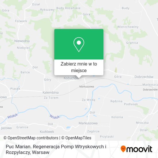 Mapa Puc Marian. Regeneracja Pomp Wtryskowych i Rozpylaczy