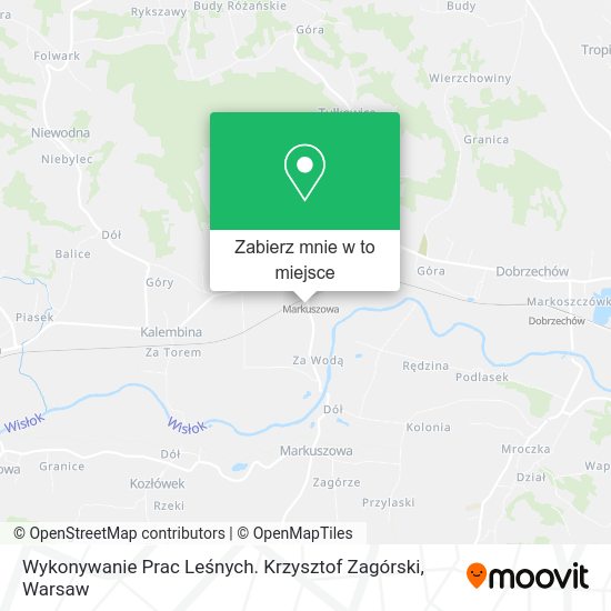 Mapa Wykonywanie Prac Leśnych. Krzysztof Zagórski