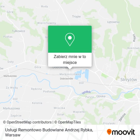 Mapa Usługi Remontowo Budowlane Andrzej Rybka