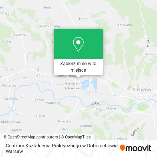 Mapa Centrum Kształcenia Praktycznego w Dobrzechowie