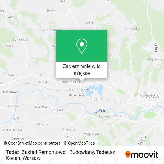 Mapa Tadex, Zakład Remontowo - Budowlany, Tadeusz Kocan