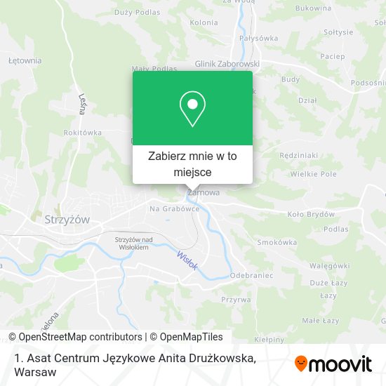 Mapa 1. Asat Centrum Językowe Anita Drużkowska