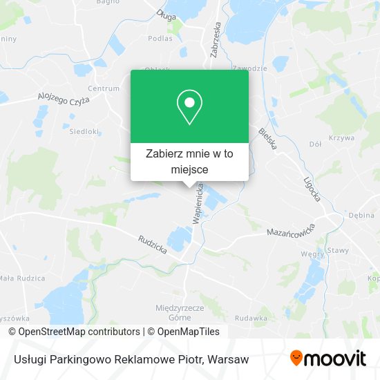 Mapa Usługi Parkingowo Reklamowe Piotr