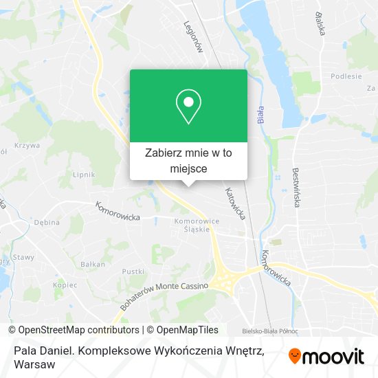 Mapa Pala Daniel. Kompleksowe Wykończenia Wnętrz