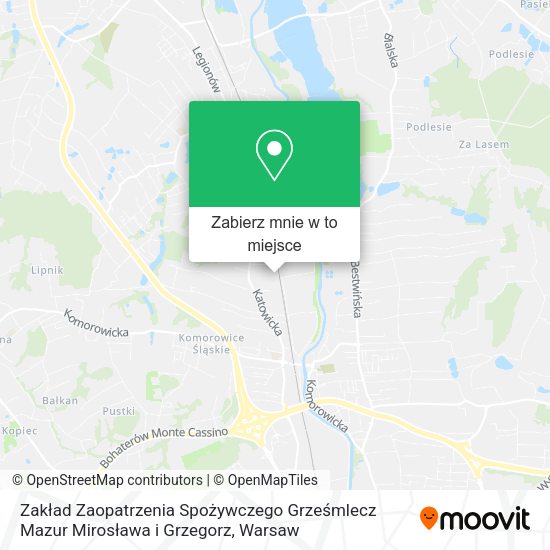 Mapa Zakład Zaopatrzenia Spożywczego Grześmlecz Mazur Mirosława i Grzegorz