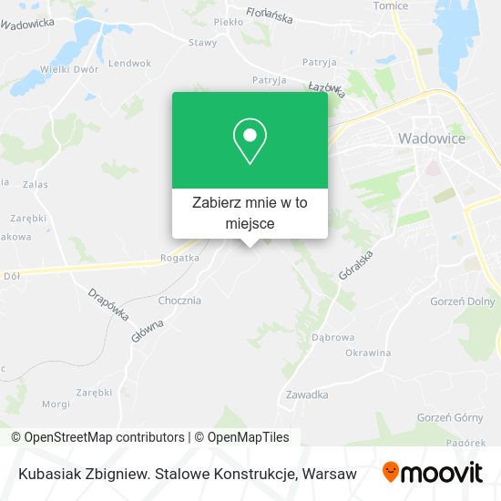 Mapa Kubasiak Zbigniew. Stalowe Konstrukcje