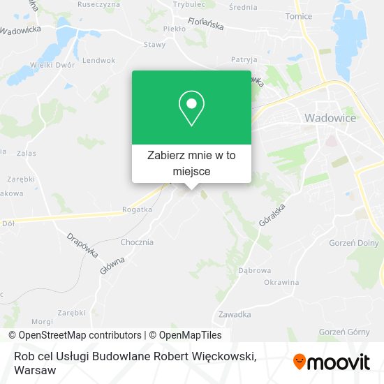 Mapa Rob cel Usługi Budowlane Robert Więckowski