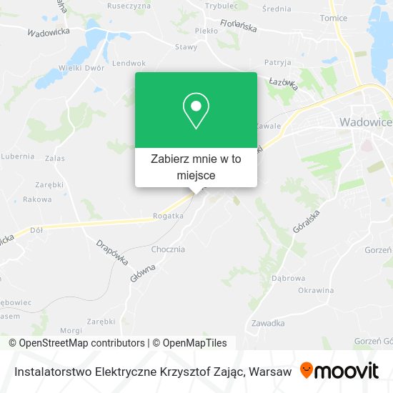 Mapa Instalatorstwo Elektryczne Krzysztof Zając