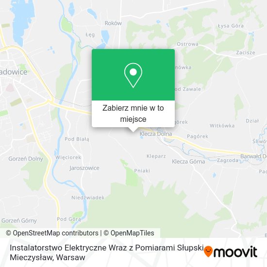 Mapa Instalatorstwo Elektryczne Wraz z Pomiarami Słupski Mieczysław