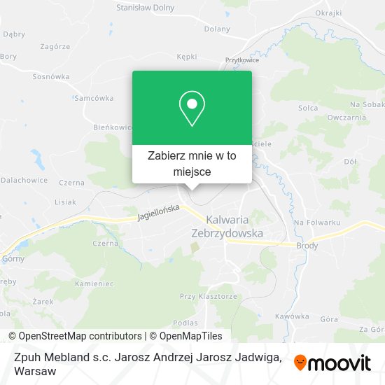 Mapa Zpuh Mebland s.c. Jarosz Andrzej Jarosz Jadwiga