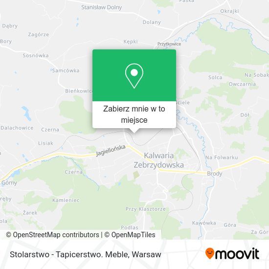 Mapa Stolarstwo - Tapicerstwo. Meble