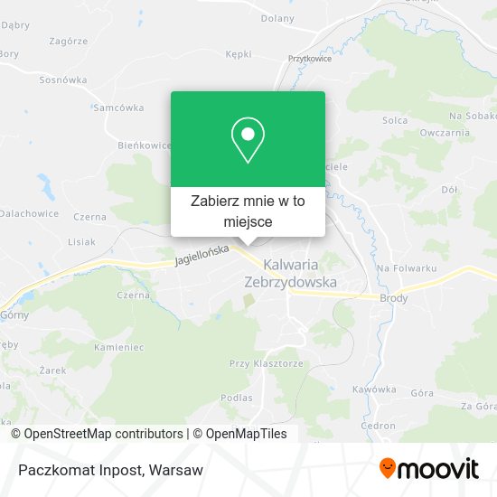 Mapa Paczkomat Inpost