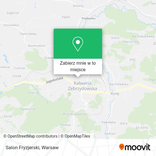 Mapa Salon Fryzjerski