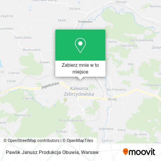 Mapa Pawlik Janusz Produkcja Obuwia