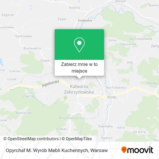 Mapa Opyrchał M. Wyrób Mebli Kuchennych