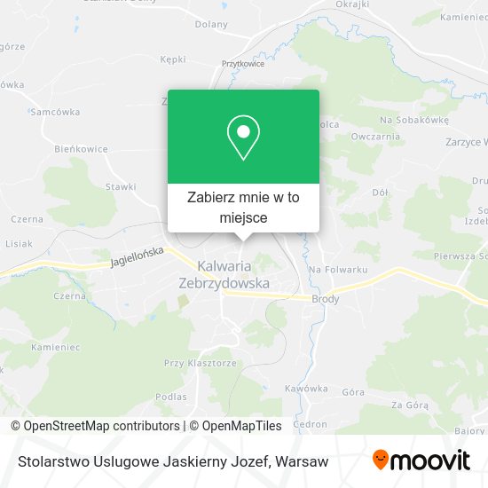 Mapa Stolarstwo Uslugowe Jaskierny Jozef