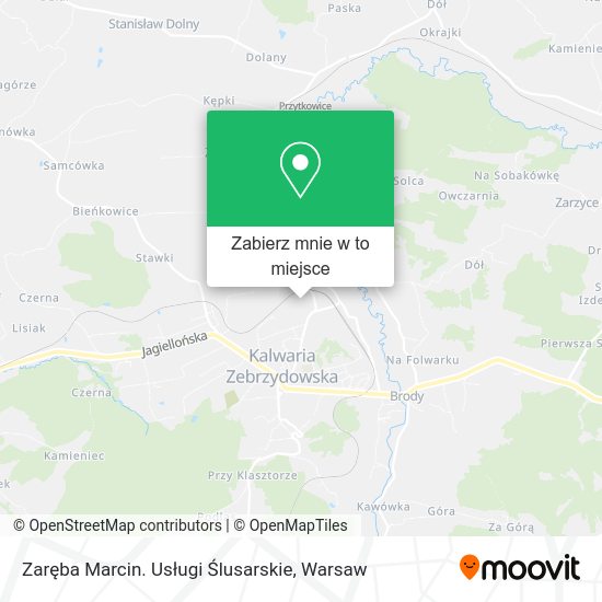 Mapa Zaręba Marcin. Usługi Ślusarskie