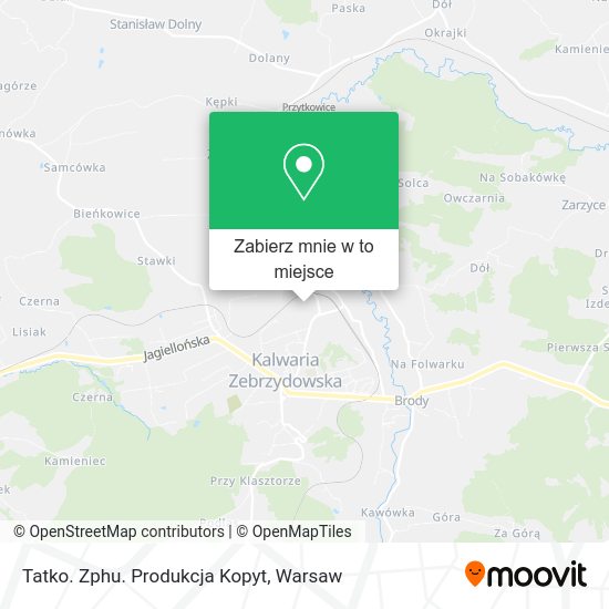 Mapa Tatko. Zphu. Produkcja Kopyt