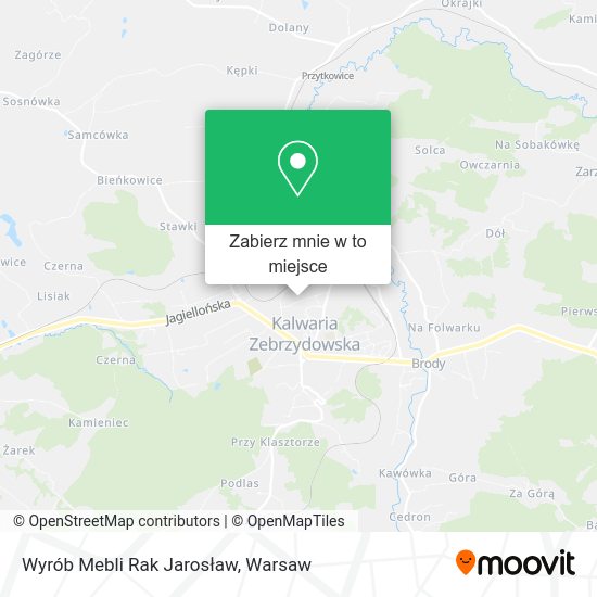 Mapa Wyrób Mebli Rak Jarosław