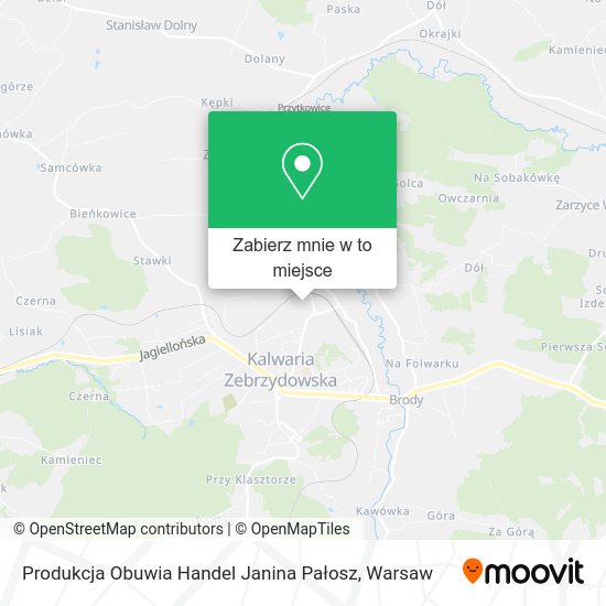 Mapa Produkcja Obuwia Handel Janina Pałosz