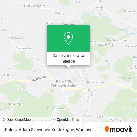 Mapa Pałosz Adam Szewstwo Konfekcyjne